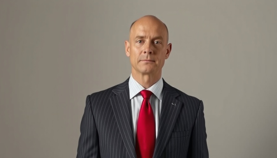 Man in suit and red tie, UK property price trends 2025 discussion.