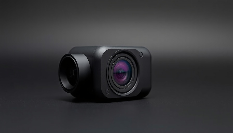 Sleek DJI Osmo Action 5 Pro camera on dark surface.
