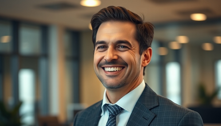 Professional smiling, embodying mental game success strategies.