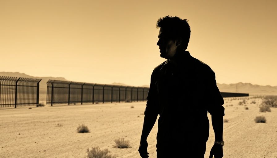 Artistic illustration of immigration stories with silhouette.