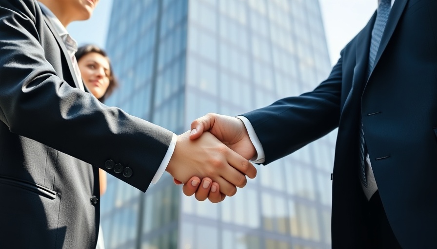 Business handshake symbolizing self-employed brokerage market UK.