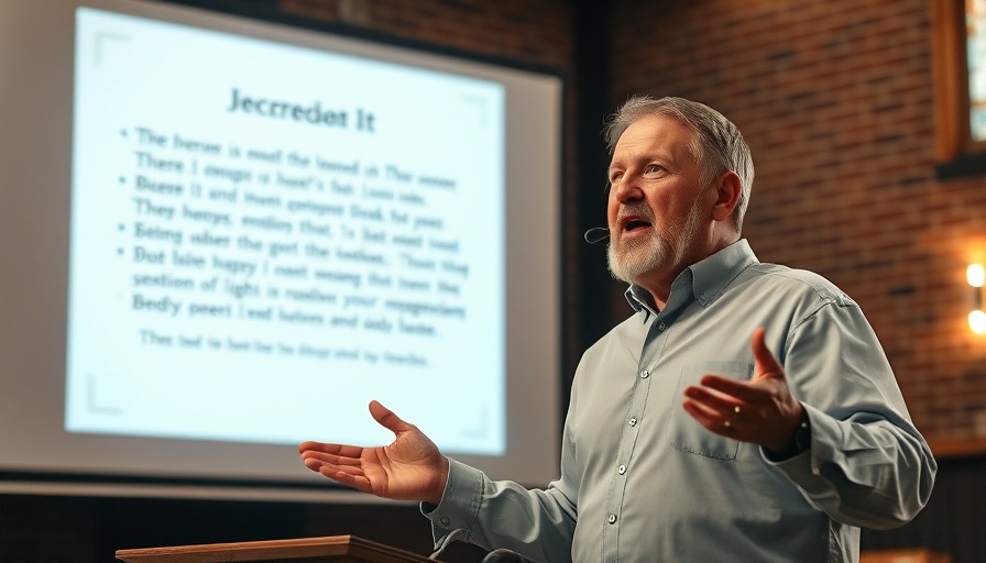 Pastor discusses Lessons from the Book of Joshua during sermon.