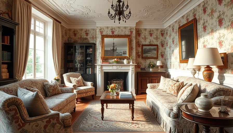 Elegant living room showcasing John Lewis x Sanderson homeware collection.
