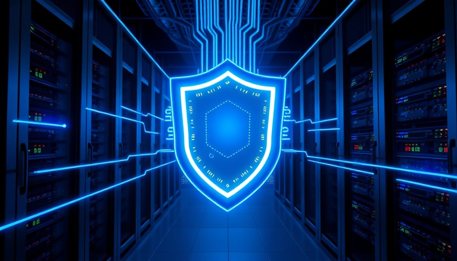 Futuristic enterprise storage security concept in a data center