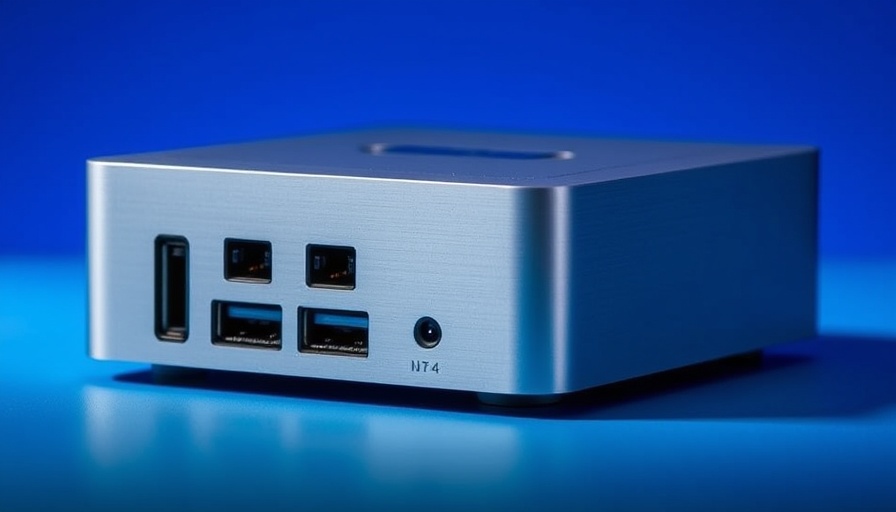 Sleek ASUS NUC 15 Pro+ Mini PC with USB ports