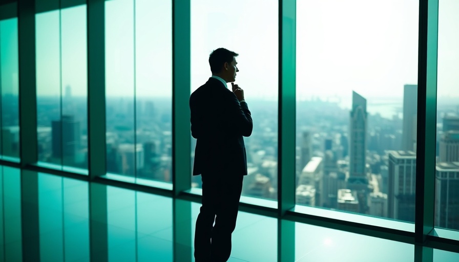 Executive aligning business values with consumer expectations in modern office.