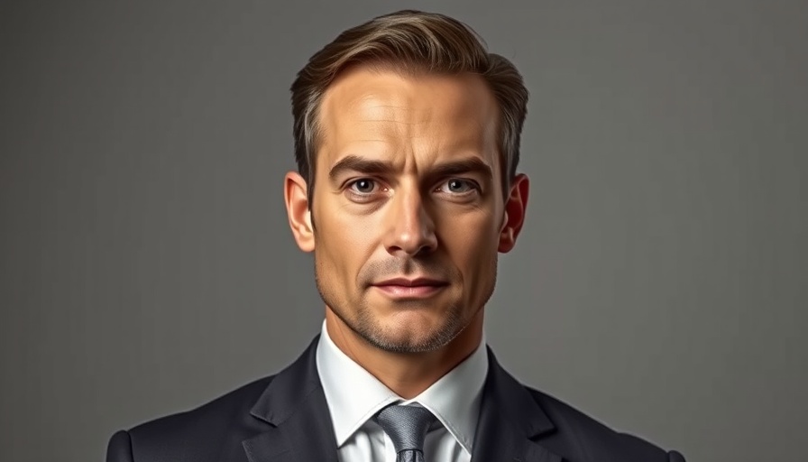 Portrait of a confident man in a suit, structured finance package