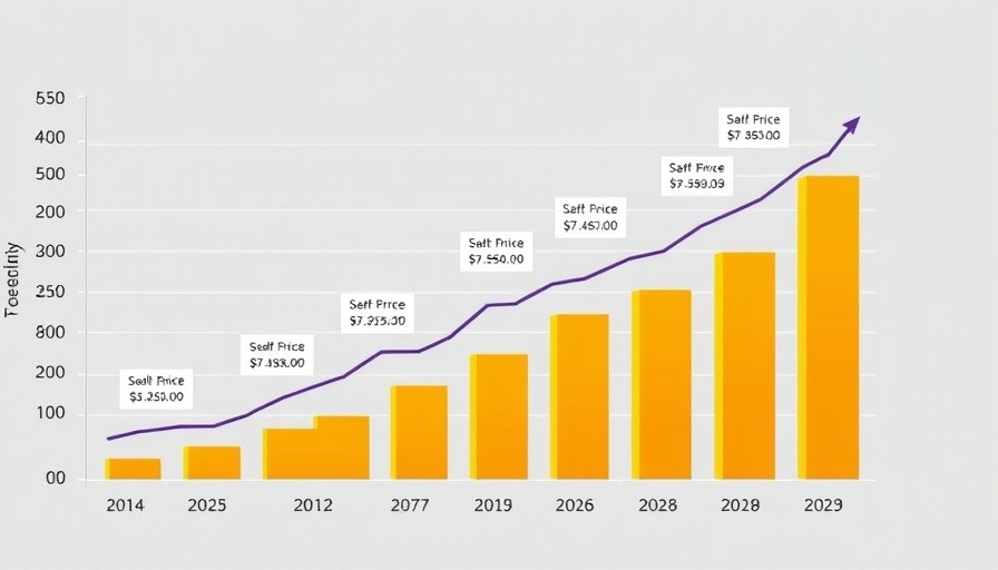Graph showing rise in UK tender prices
