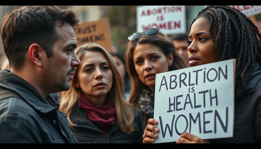 Abortion rights overview debate with protest signs