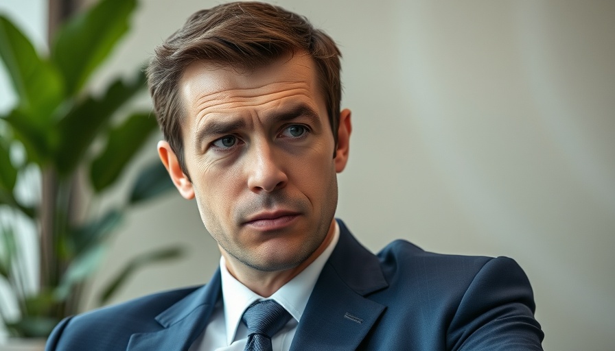 Concerned businessman discussing tariff fears raising construction costs