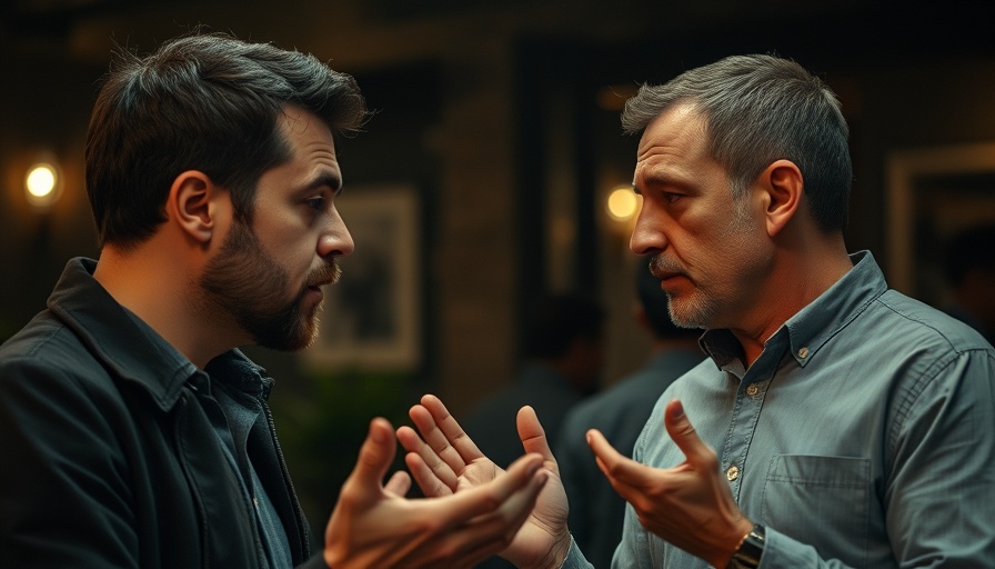 Intense discussion between two men on the verge of a revival.