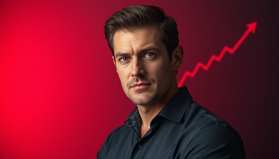 Signs You Shouldn't Buy Property message with a serious man and a declining graph.