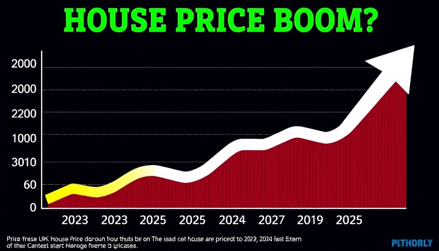 Graph of UK house prices predictions from 2023 to 2025.