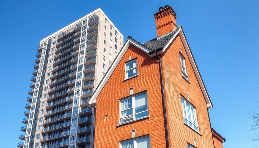 Comparison of modern flat and traditional house architecture