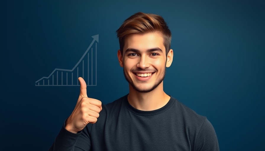 Confident young man discusses work-based pension tips.