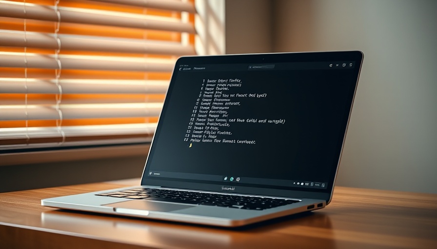 Modern laptop with Linux terminal displaying bash command, FFmpeg tricks for Linux.