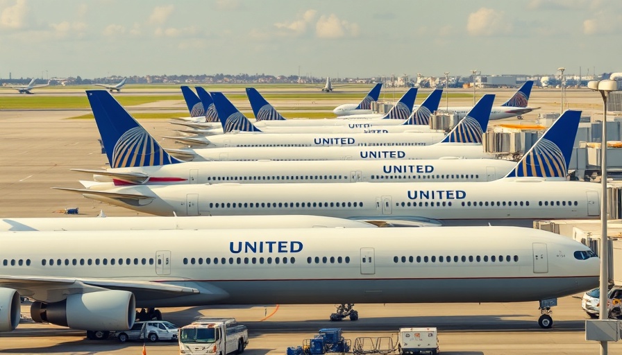 United Airlines planes parked, depicting fee increases context.