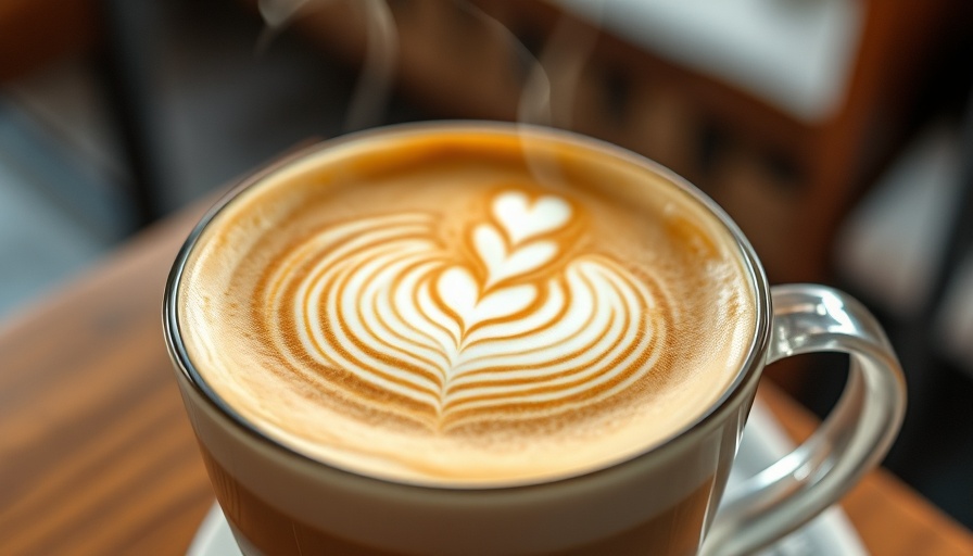 True Source of Happiness: Warm latte with foam art.