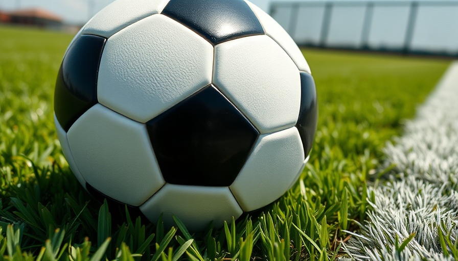 Soccer ball on a field symbolizing mids sporting resilience.