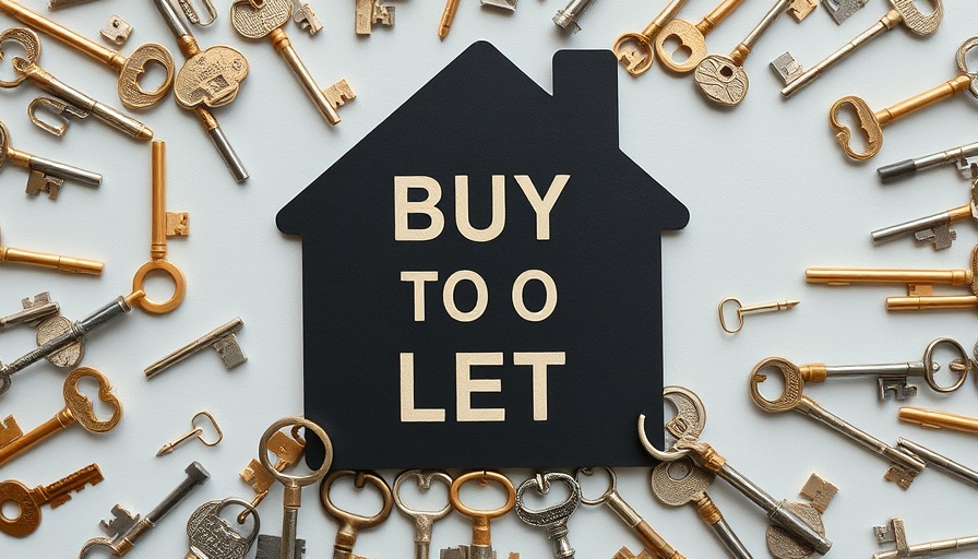 Vintage keys and house cutout symbolizing UK property market trends.