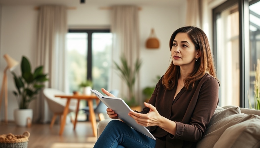 Confident woman explains how to stop losing money on forex fees indoors.