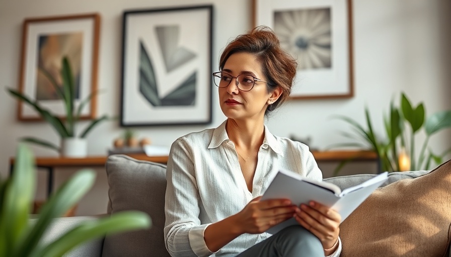 Woman discussing biggest money mistakes, seated indoors.