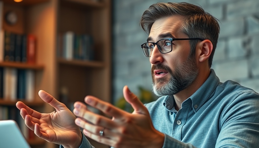 Man discussing limited company dividends in office setting.