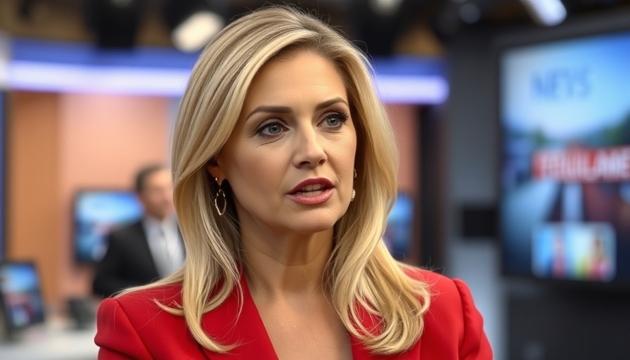 Woman giving news in a studio about US Military Chat Breach.