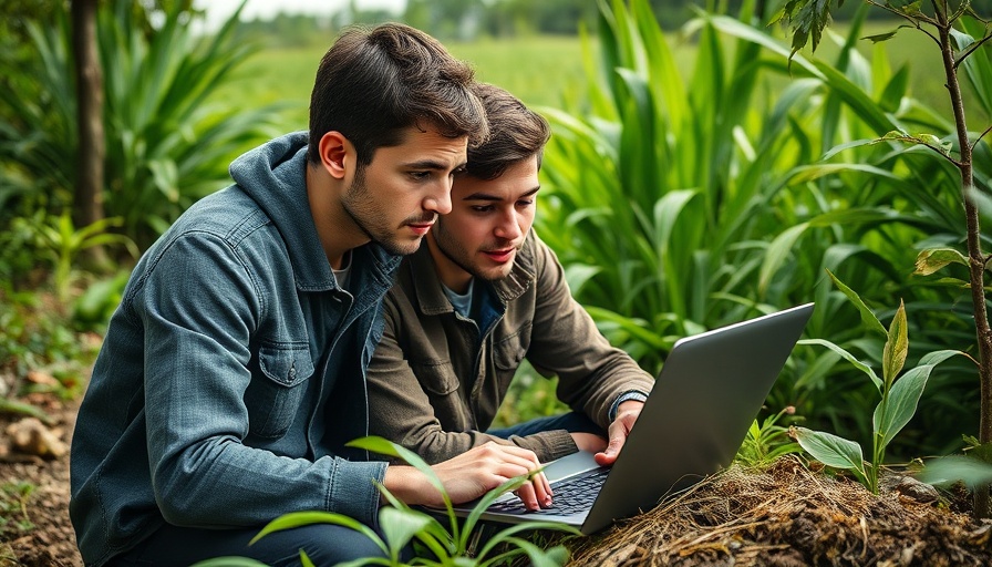 Young men mining cryptocurrency outdoors, Bitcoin mining in Zambia.