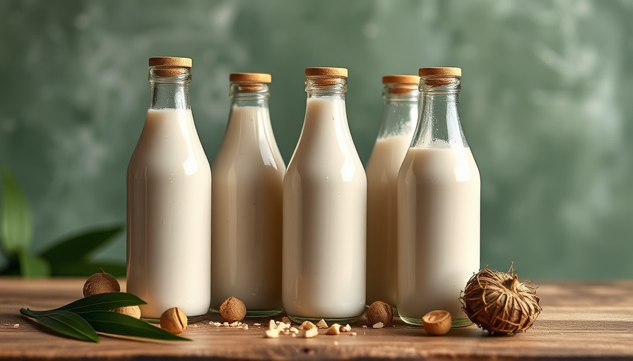 Smooth glass bottles filled with Tiger Nut Milk Kunu Aya on a wooden surface.