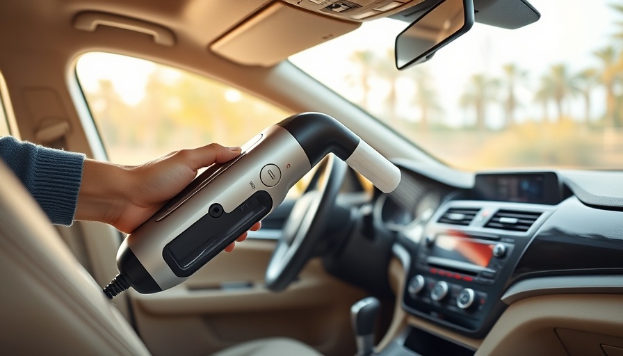 Shark WANDVAC Cordless Hand Vacuum cleaning car interior close-up.