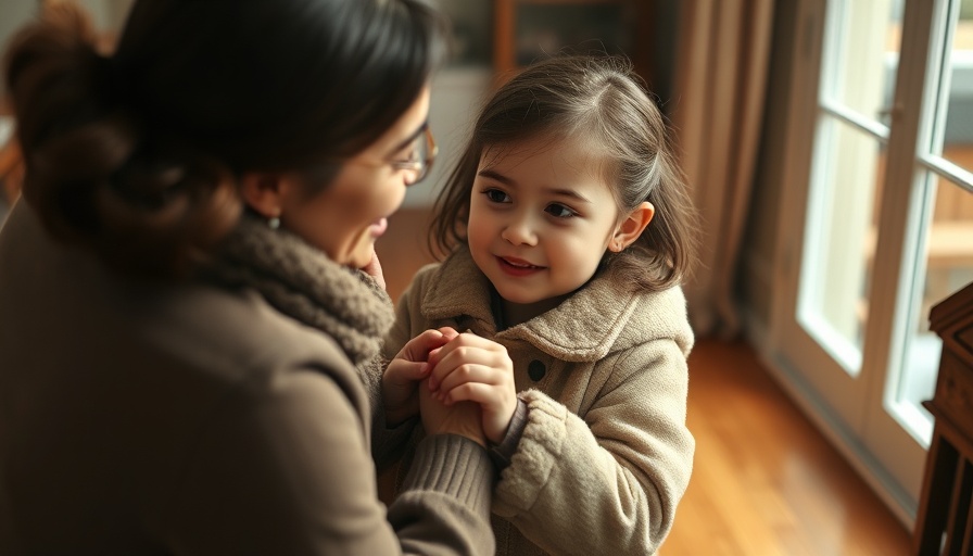 Heartwarming parenting moments with mother and daughter indoors