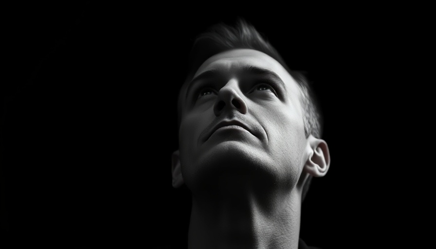Democracy Advocate in Putin’s Russia, pensive expression in grayscale.