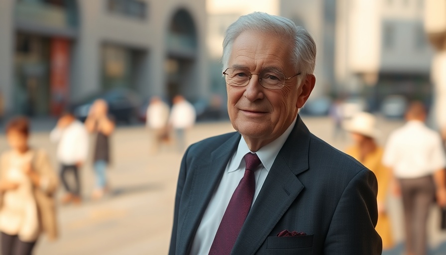 King Charles in formal attire, subtle smile outdoors
