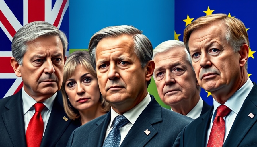 European leaders discuss support for Ukraine in a detailed collage.