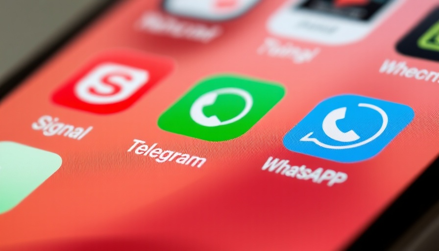 Signal secure messaging app icon on smartphone display