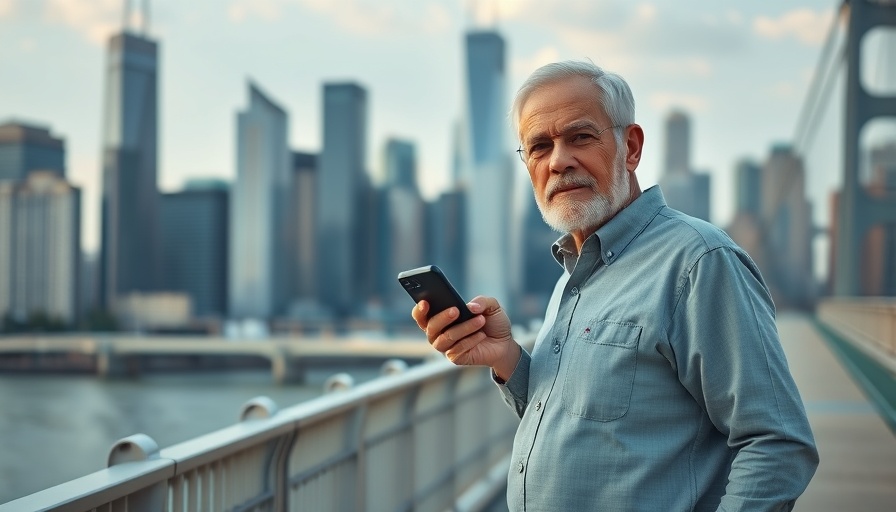 Adapting Your Finances: Man with phone in city setting.