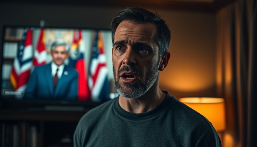 Elkana Bohbot hostage video, man speaking near TV screen
