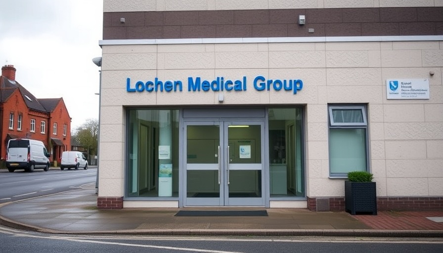 Lochmaben Medical Group entrance highlighting missed medical appointments in Dumfries.