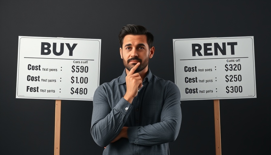 Man deciding whether to Buy or Rent in 2025, pondering options.