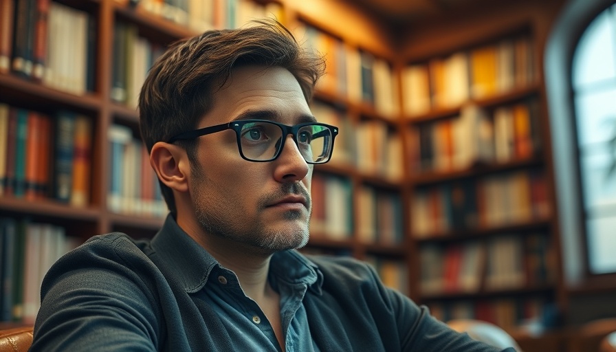 Thoughtful man in library contemplating prayers, sin block my prayers