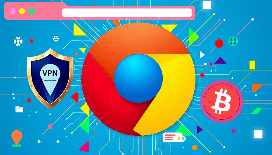 Chromium features collage with VPN, Ad Blocker, Bitcoin.