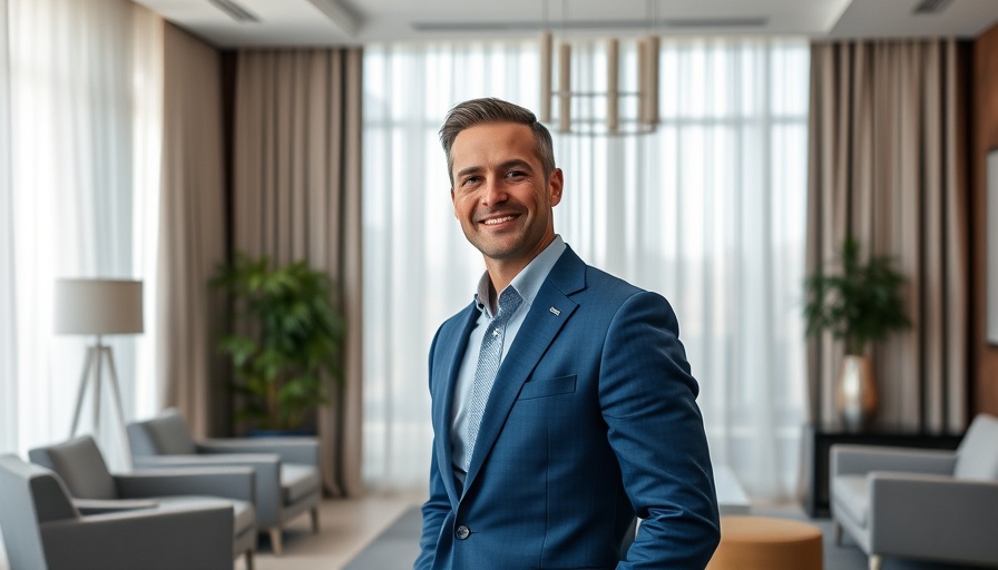 Confident man in a modern office, related to £3.2m development exit loan.