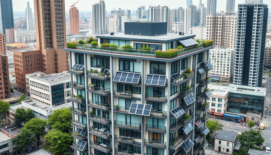 Retrofitting Importance in Property Investment: modern building with solar panels.