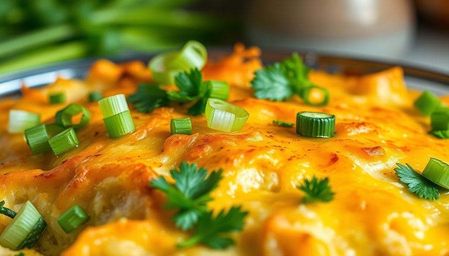 Delicious easy casserole topped with fresh greens, perfect for weight loss.
