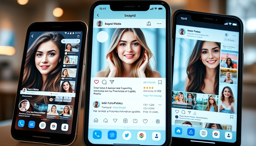 Mark Cuban backs Skylight TikTok alternative social media profiles on smartphone screens.