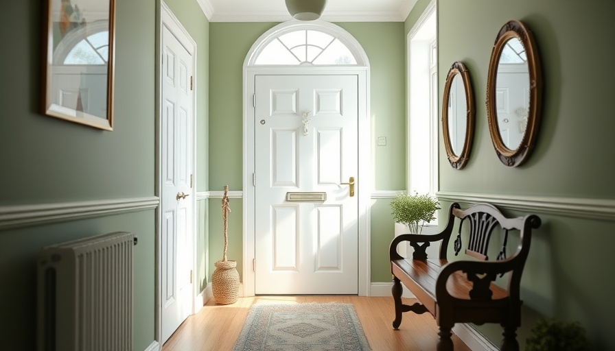 Airy hallway showcasing letterbox draught excluder benefits for energy efficiency.