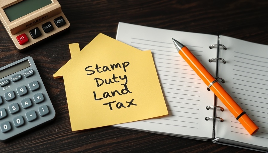 UK house prices stall with Stamp Duty Tax note next to a house cutout.