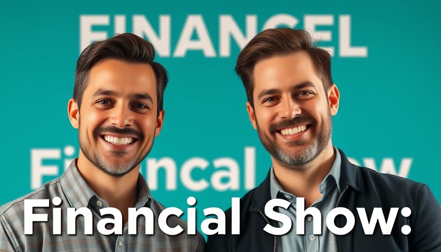 Promotional image for financial show.
