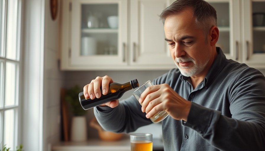 Man preparing beverage at 3:56 am, engaging in morning routine.